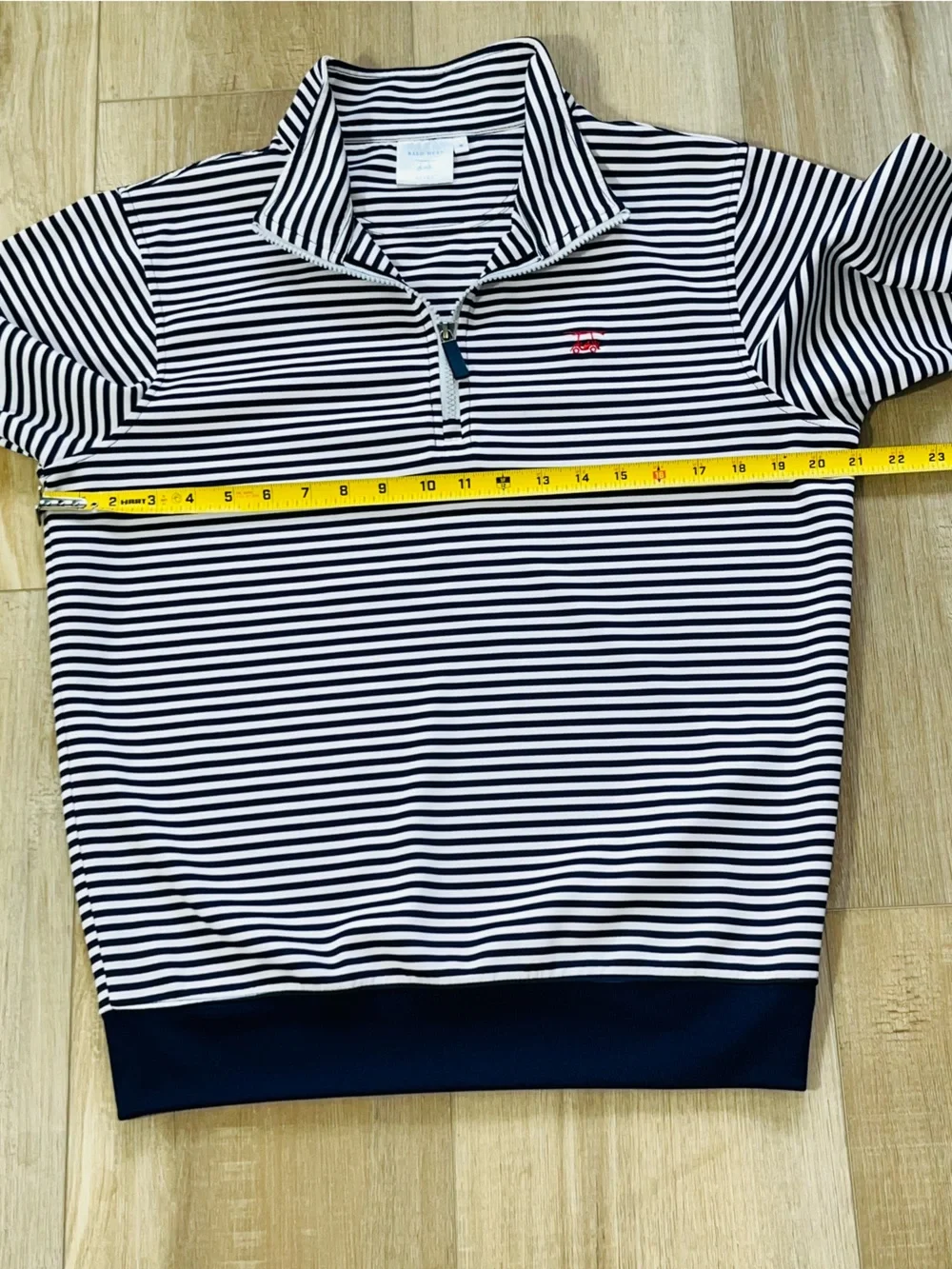 Bald Head Blues Men’s Striped 1/4 Zip Pullover Size Small
